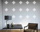 Damask Wall Pattern  Art Stickers